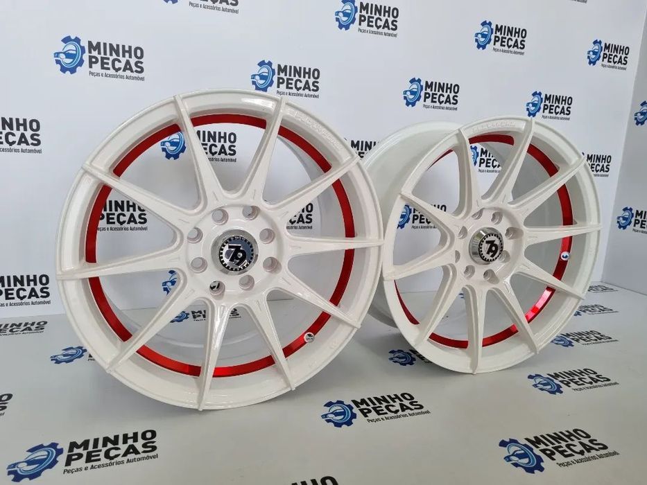 Jantes Seventy9 (SCF-F) em 15" Brancas Red Lip