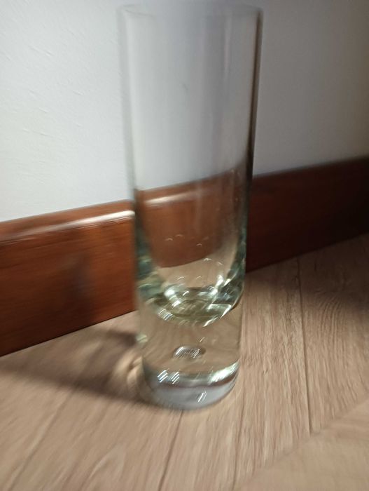 Wazon szklany tuba z bąbelkiem
