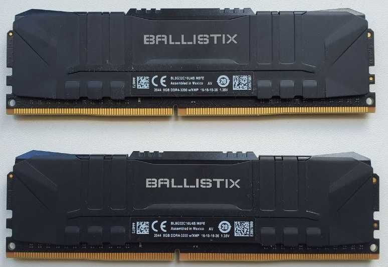 Оперативная память Crucial (16 GB, DDR4, 3200 MHz) / (2х8 GB)