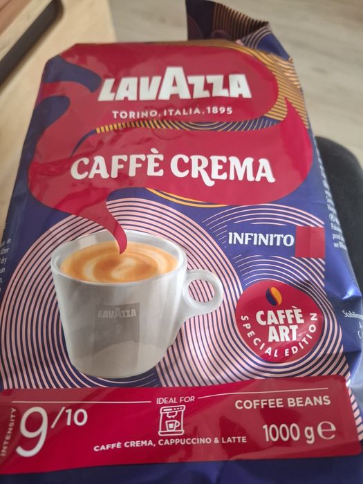 Kawa ziarnista lavazza cafe crema infinito