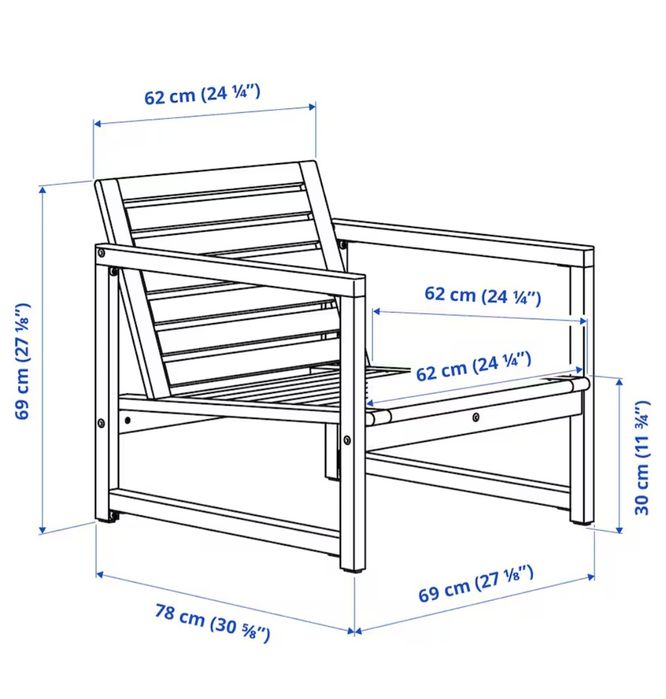 NÄMMARÖ
Leżak, ogrodowy, bejca jasnobrązowa