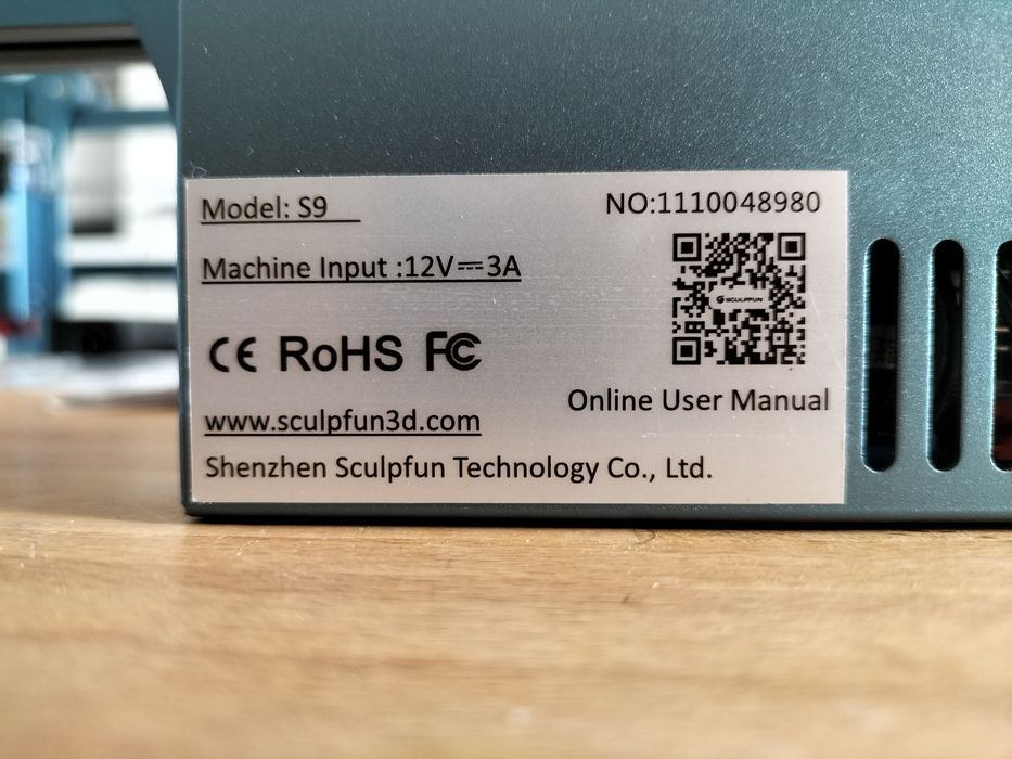 Sculpfun S9 máquina CNC de laser