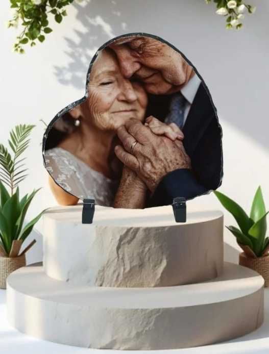 Foto em pedra xisto personalizada