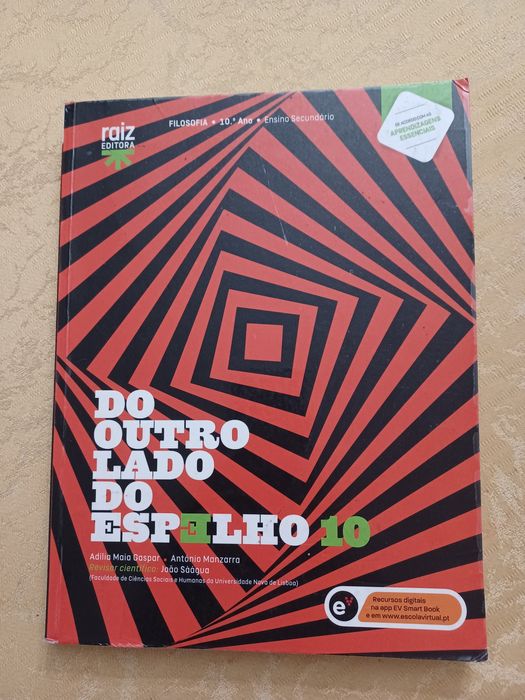 Manual Do outro lado do espelho 10 - Filosofia - 10.º ano ( como novo)