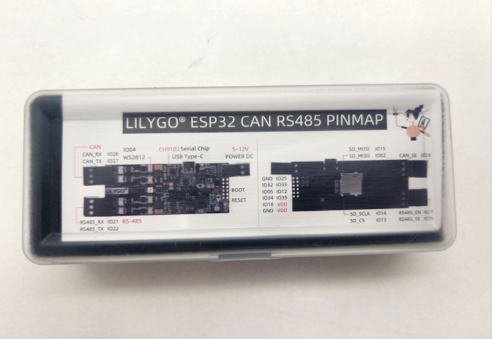 Бездротовий модуль керування LILYGO ESP32 CAN RS485 PINMAP