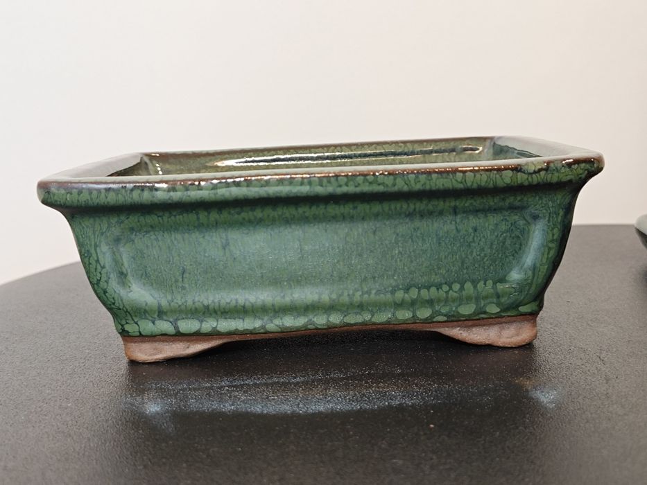 Vaso para bonsai em verde