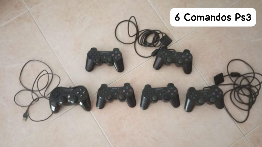 Conjunto: Ps3 Com Vários Discos e Acessórios Como Novos