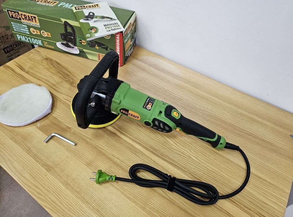 Полировальная машина шлифмашина Прокрафт Стабилизация об. Плавный пуск