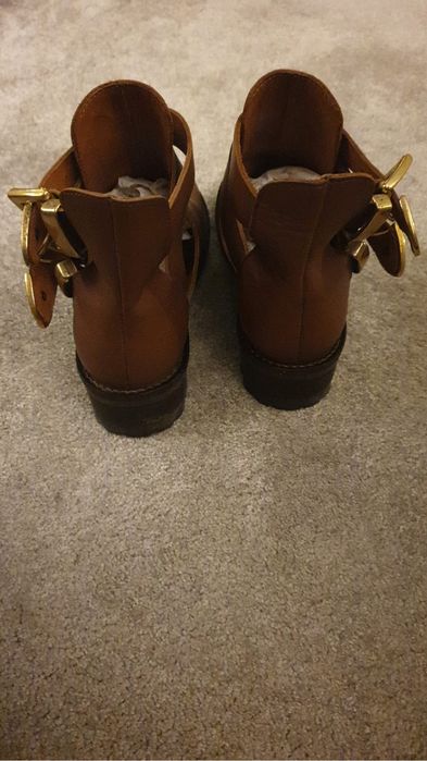 Botins pele, novo, tamanho 38, marca Filipe Sousa