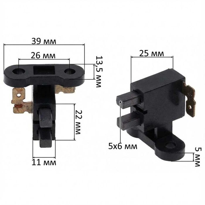 Щетки для генератора 2 до 3,5 кВт (Универсальные) типа 168F