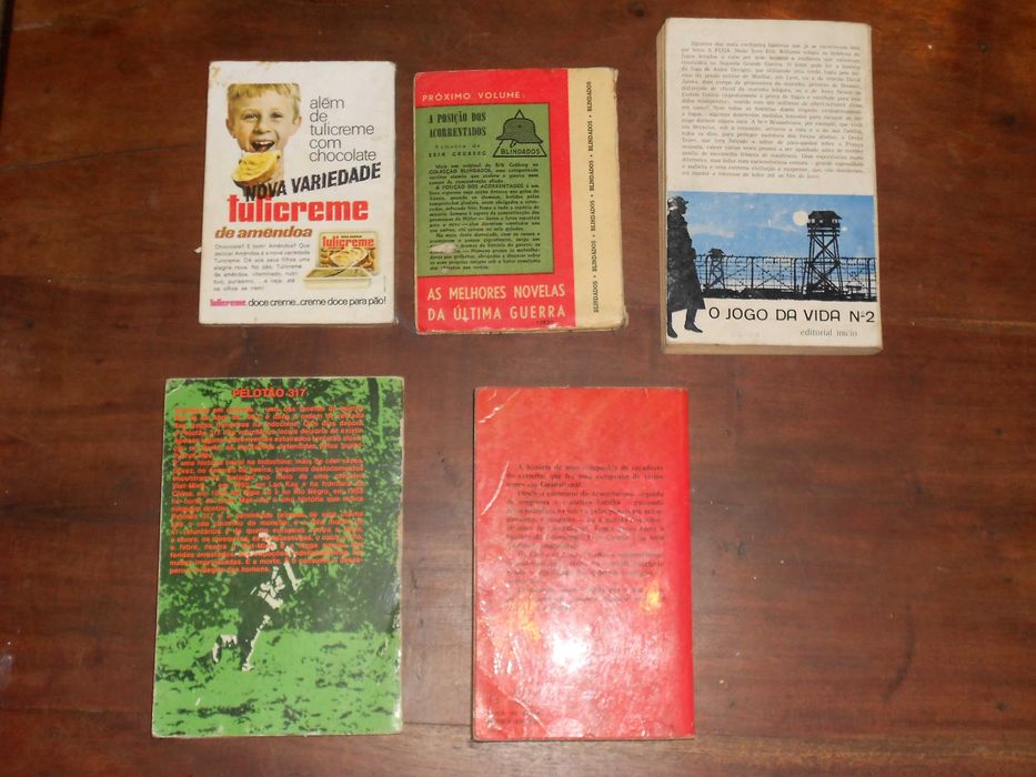 Diversos livros antigos guerra acçao