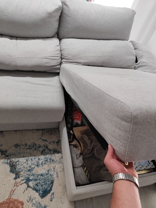 Sofá Cama Cinzento