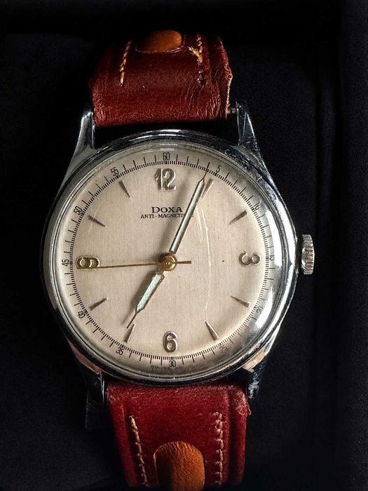 Zegarek DOXA Anti-Magnetic vintage – zegarek mechaniczny, Swiss Made
