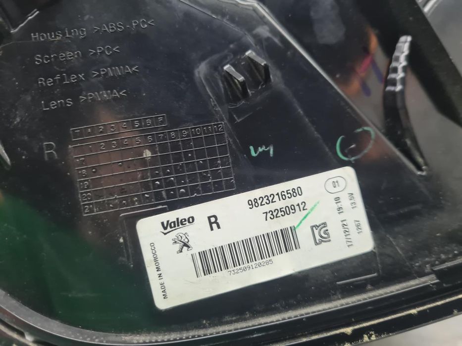 Farolim direito PEUGEOT 208 II