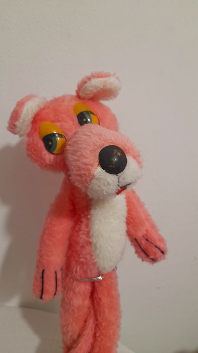 Peluche antigo: Pantera Cor-de- Rosa