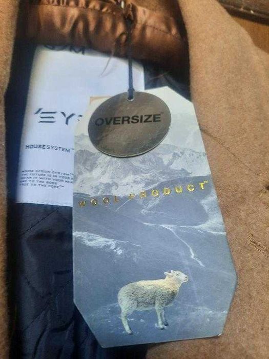 Длинное  новое оверсайз пальто на утеплении