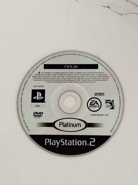 Disco Fifa 08 PS2