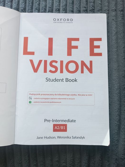 Life vision A2/B1  podręcznik dla szkół ponadpodstawowych