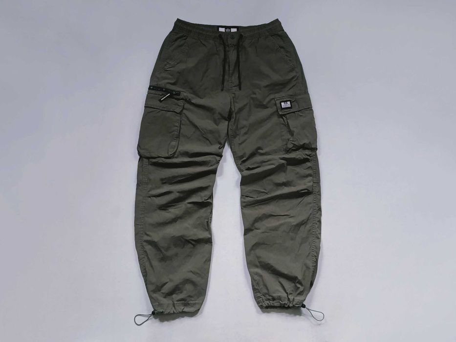Weekend Offender Men's Cargo Pants Relaxed Fit Cotton Tech Pack Tapered Khaki