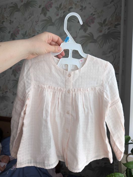 Сорочка блузка нарядна Рубашка нова на дівчинку 98 см Mango