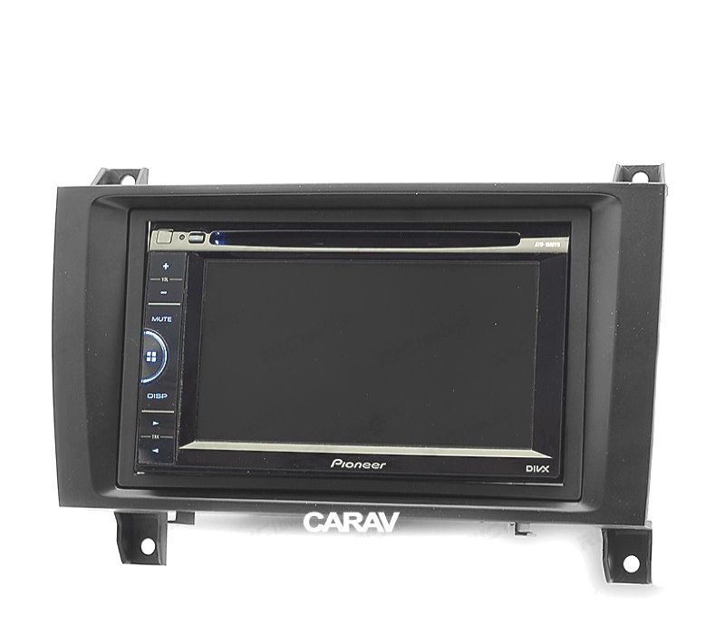 MOLDURA ADAPTADOR PRETO PARA RADIO 2-DIN MERCEDES CLASE SLK R171