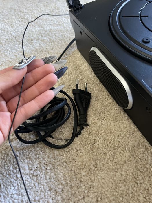 leitor de vinil/gira discos roadstar