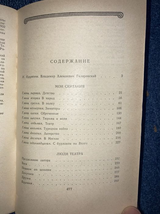 В. А. Гиляровский. Мои скитания. Люди театра. 1987