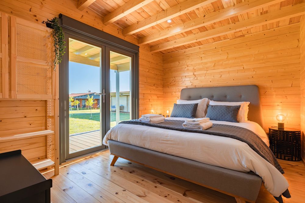 Casa de Madeira 60m2 (Pinho Nórdico Maciço)
