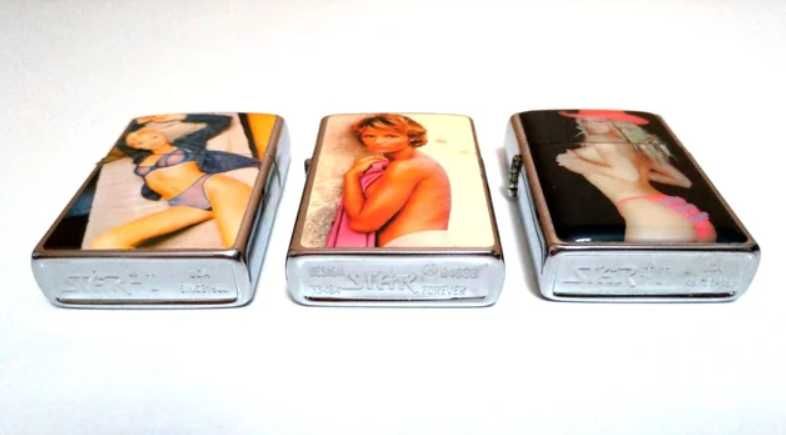 Conjunto 4 Isqueiros a Gasolina Novos