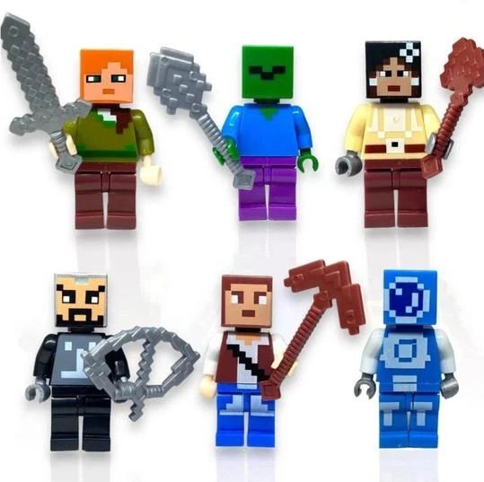 Магнітний конструктор minecraft Magnetic 143 деталі пригоди у печері