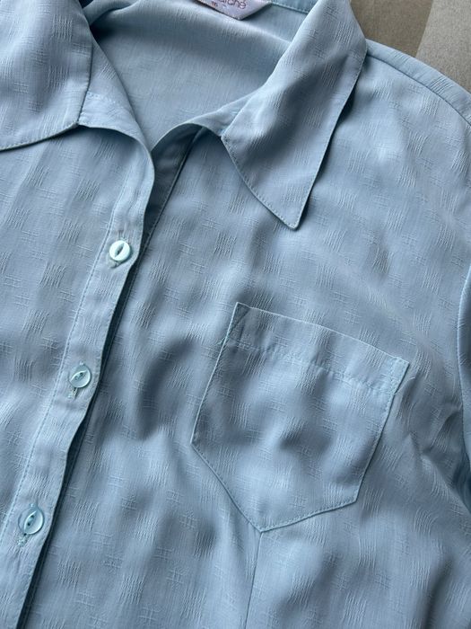 Błękitna bluzka koszulowa Błękitna Koszula