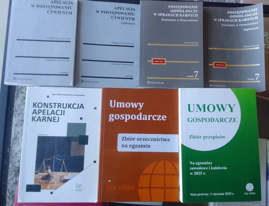 Książki na egzamin adwokacki/radcowski