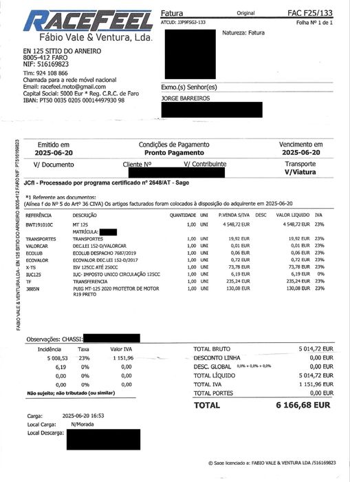 Yamaha MT-125 (Junho 2025) – Como Nova – 1.132km (Garantia Total)