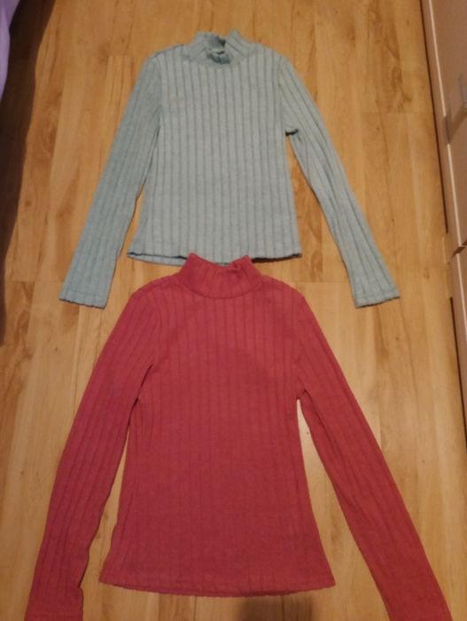 Dwie bluzki golfy damskie S nowe