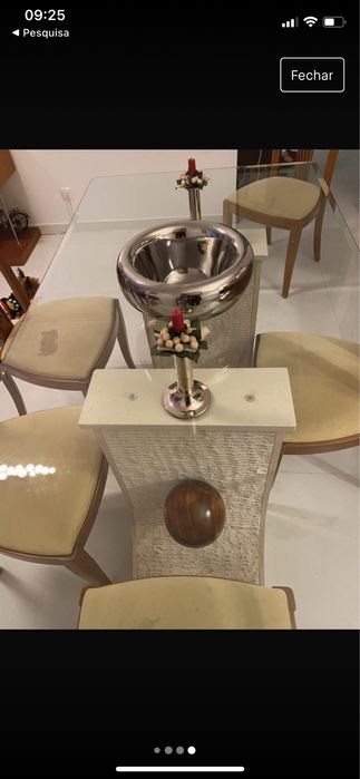 Mesa refeição + 6 cadeiras