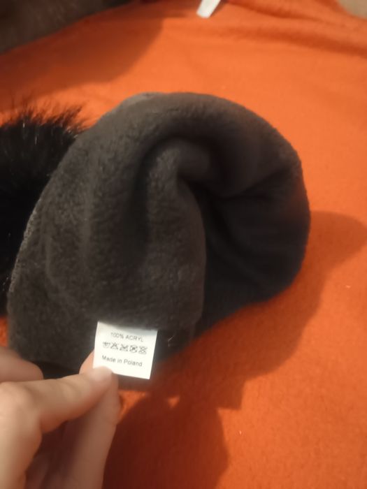 Czapka na dziewczynkę ocieplana
