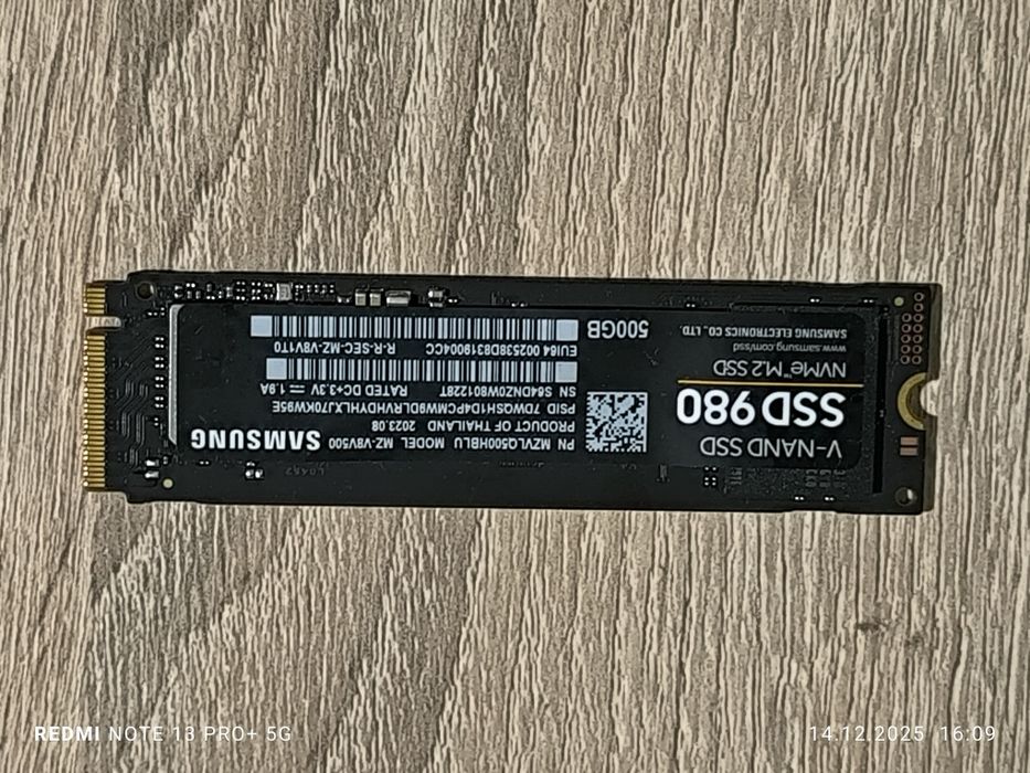 Samsung SSD980 500GB M.2 NVMe
