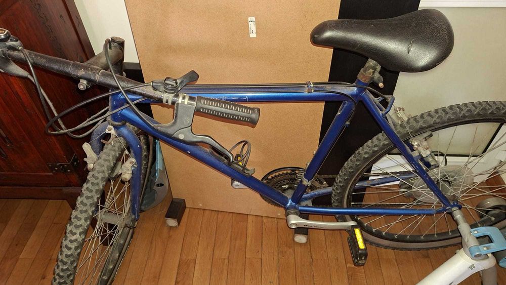 Bicicleta com Smart Trainer instalado