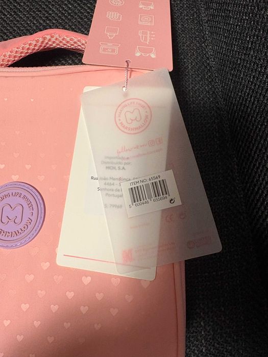 Conjunto de Mochila+Estojo+Lancheira| Marshmallow | NOVOS