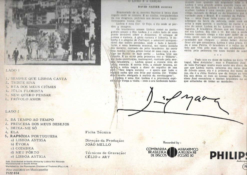 Francisco José - LP "Portugal Meu Avozinho" - Raro!