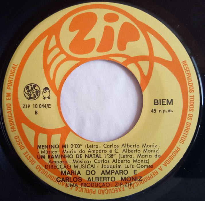 Carlos Alberto Moniz e Maria do Amparo - - - - - A Cidade Toninhas -EP