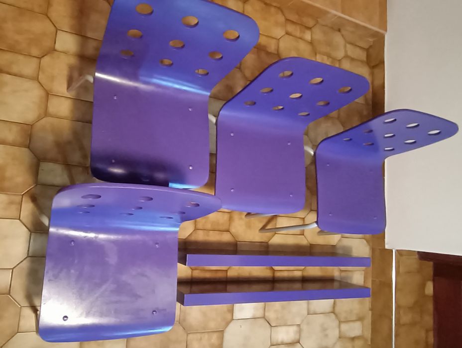 Conjunto 2 prateleiras + 4 cadeiras