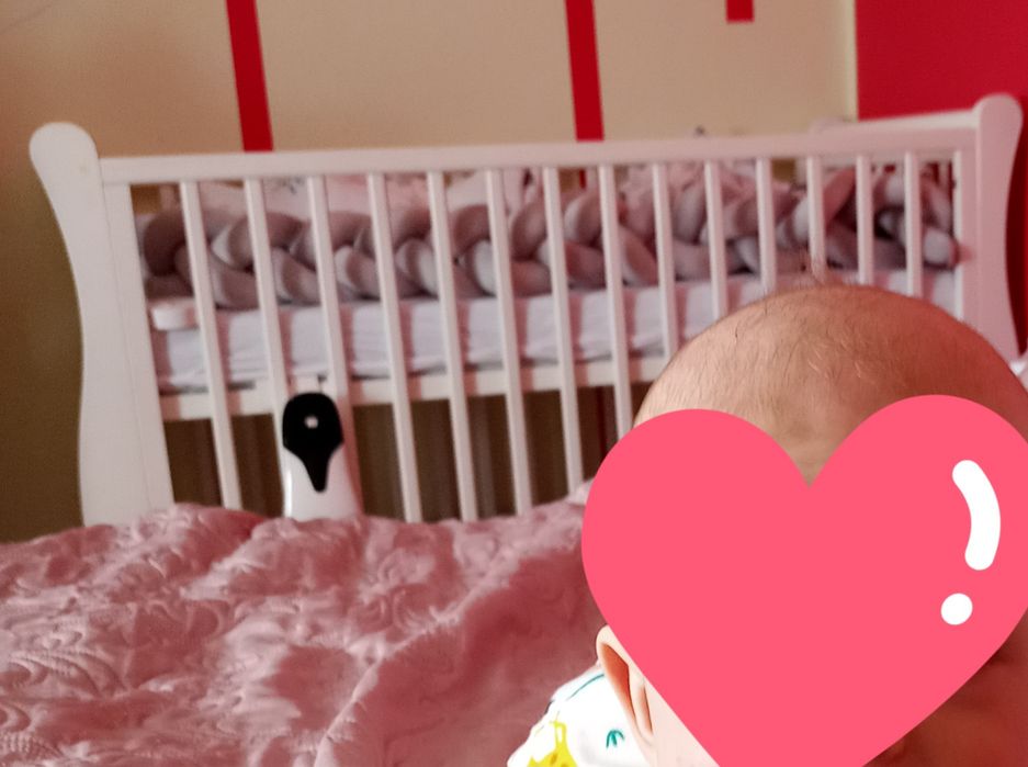 Łóżeczko niemowlęce białe