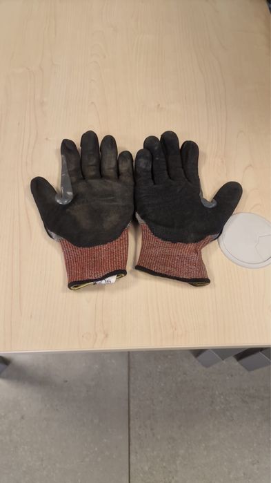 Luvas de trabalho em pele novas