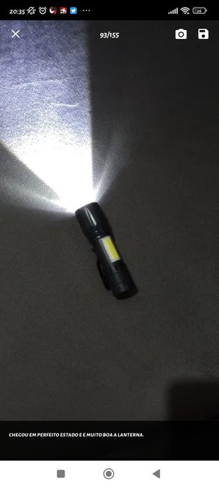Lanterna pequena + Cabo de Carregamento