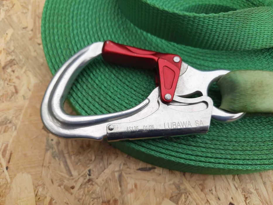 Pozioma taśma kotwicząca, linka dekarska