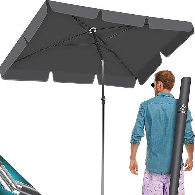 Nowy parasol prostokątny KESSER / patio / ogrodowy / 250x125 !4260!