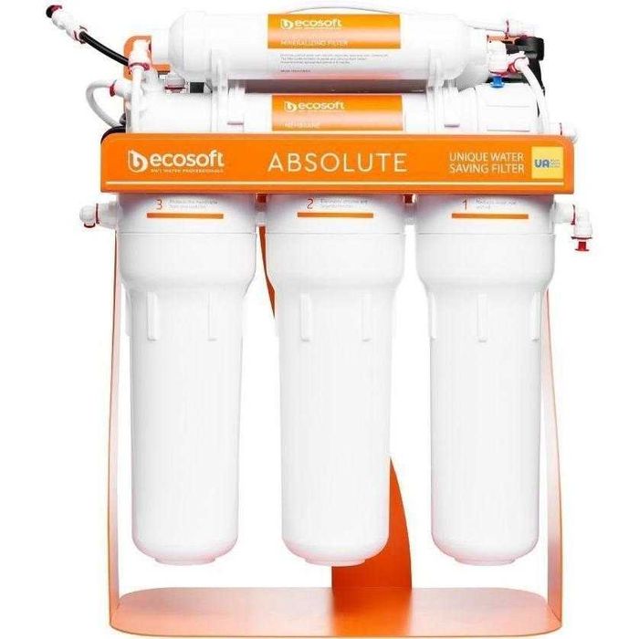 Зворотного осмосу Ecosoft Absolute з мінералізатором помпою на станині