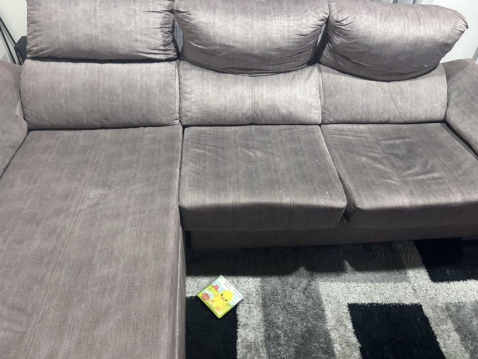 Sofá como novo cinzento