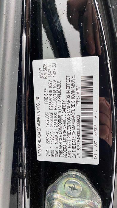 Acura RDX 2017 года